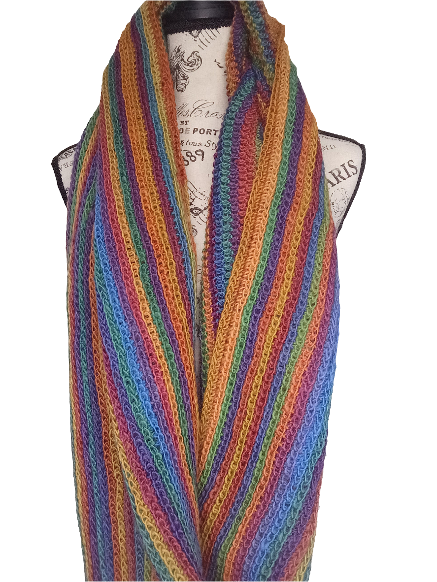 Multicolored Infinity Cowl