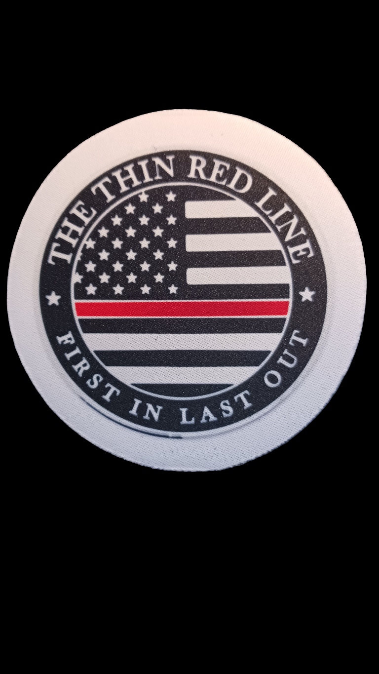 2 Piece Thin Red Line Coasters
