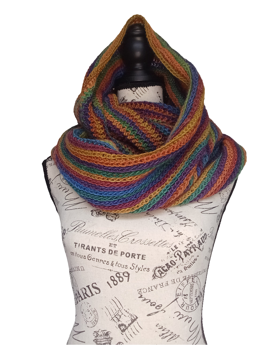 Multicolored Infinity Cowl