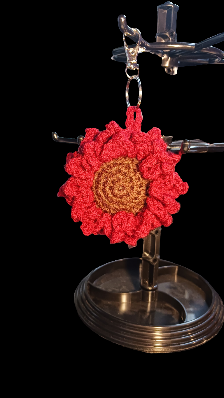 Yellow Sunflower Keychain