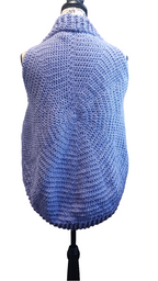 Lavender Blue Circular Vest