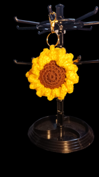 Yellow Sunflower Keychain