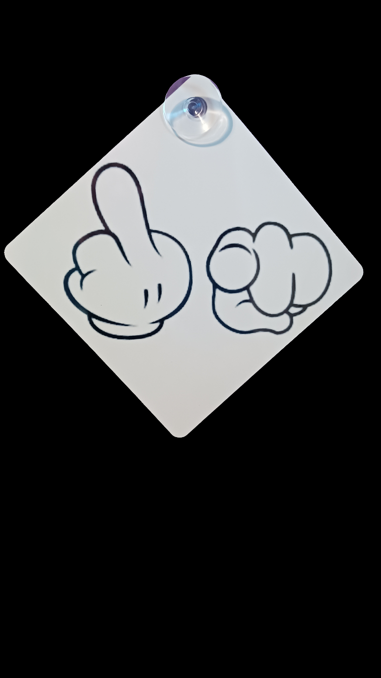 F U Car Hanger with suction cup