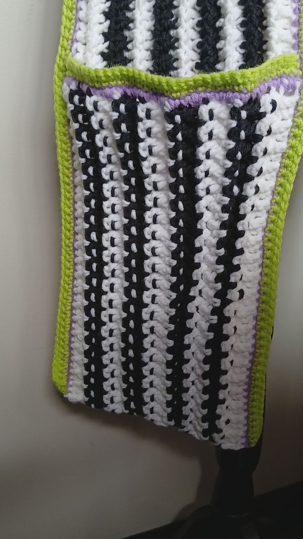 Beetlejuice Vibes Pocket Scarf