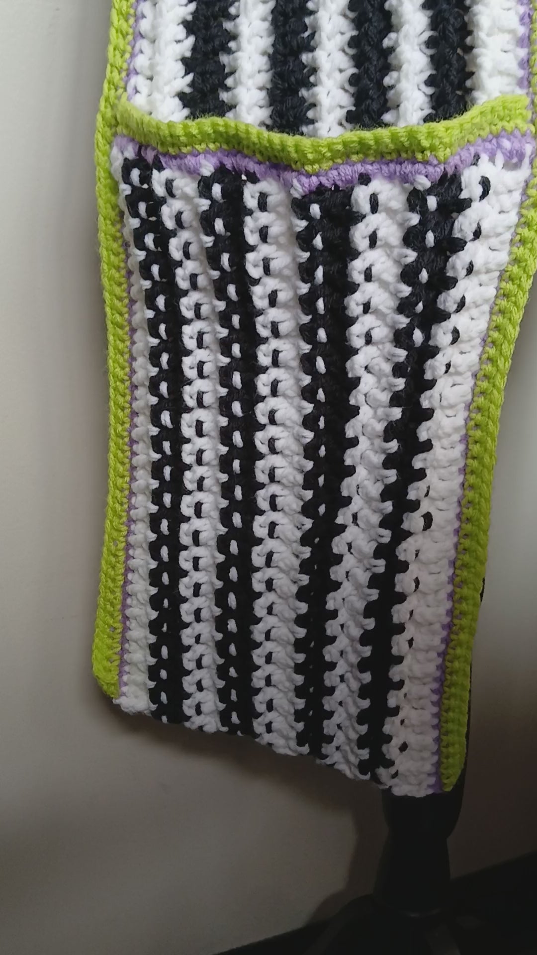 Beetlejuice Vibes Pocket Scarf