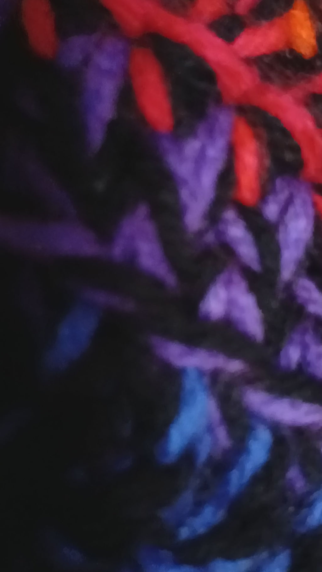 Black and Rainbow Hood