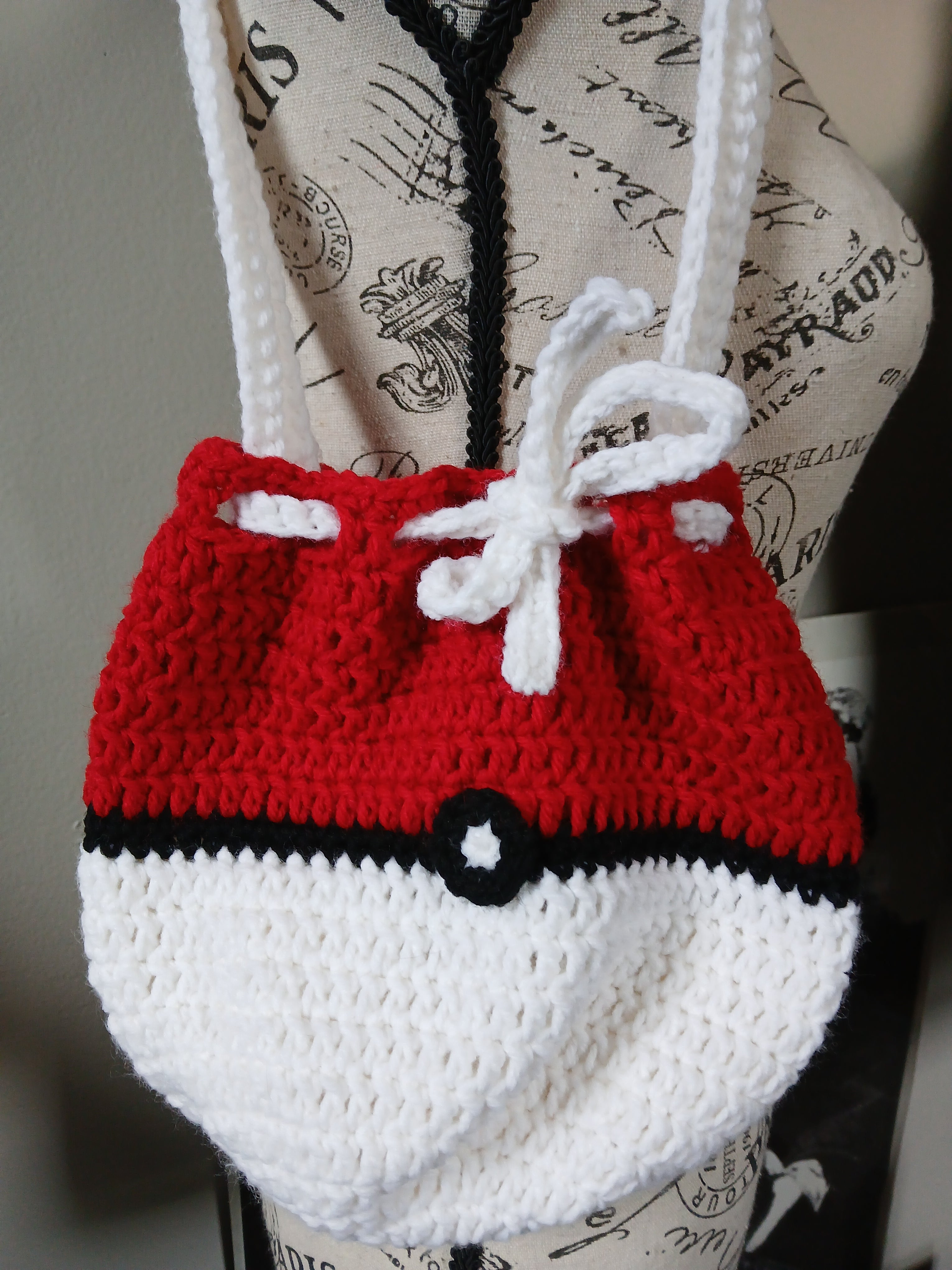 Pokeball Drawstring Bag