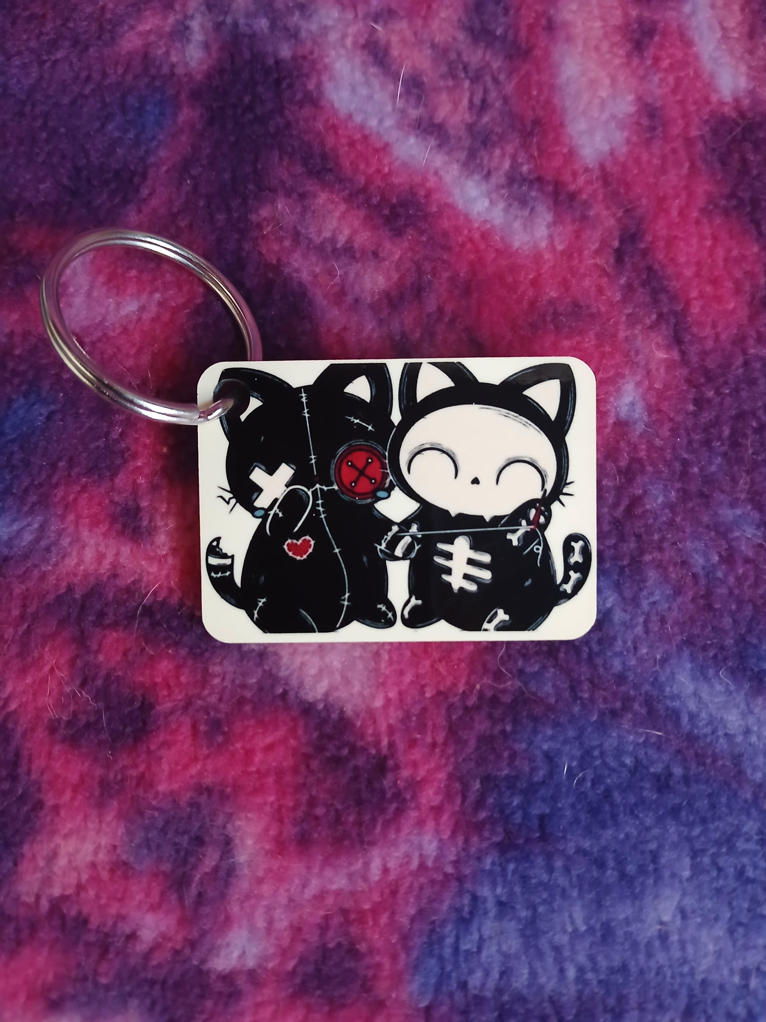 Voodoo Doll Cats Keychain