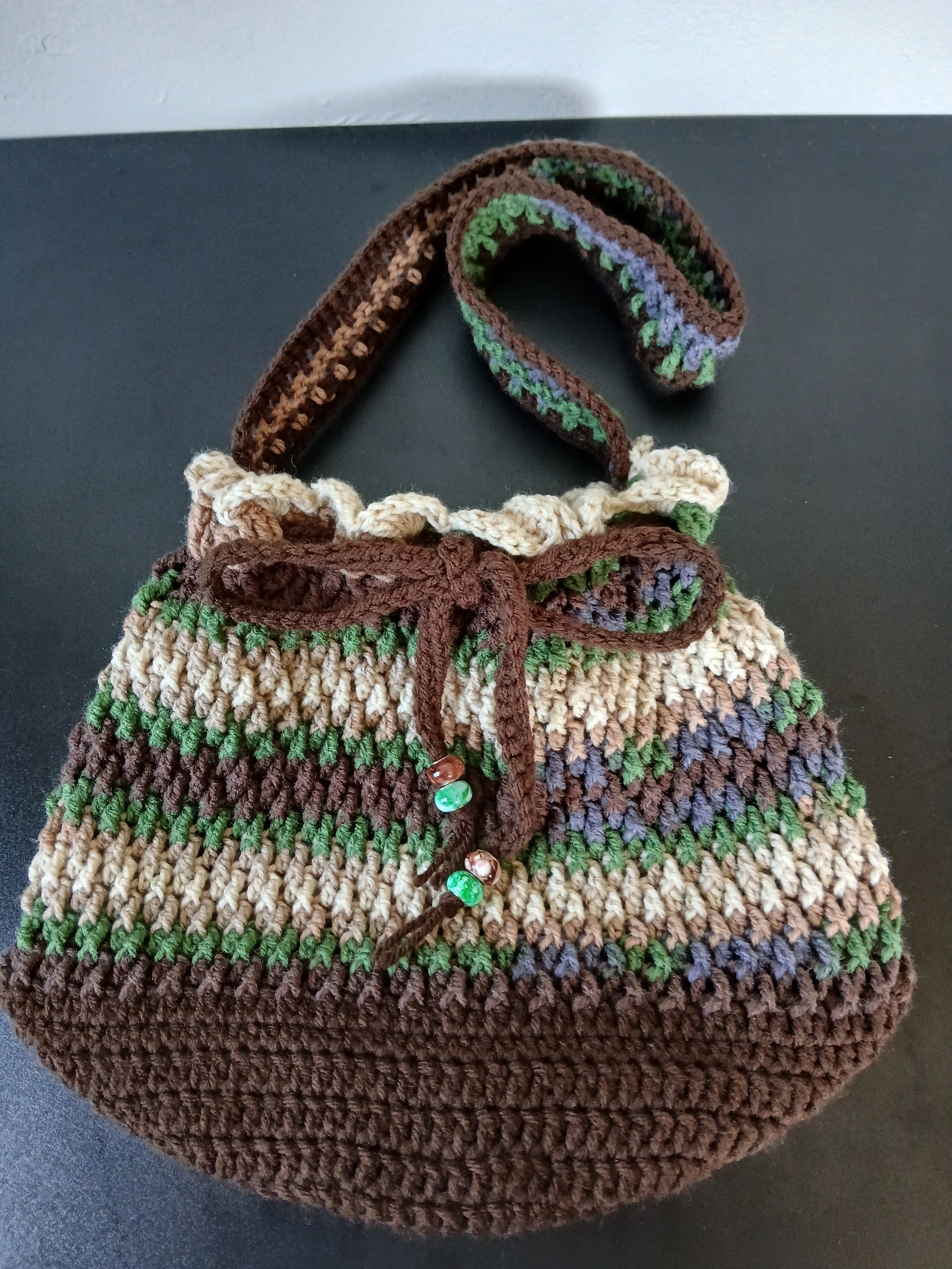 Earth Tones Drawstring Bag