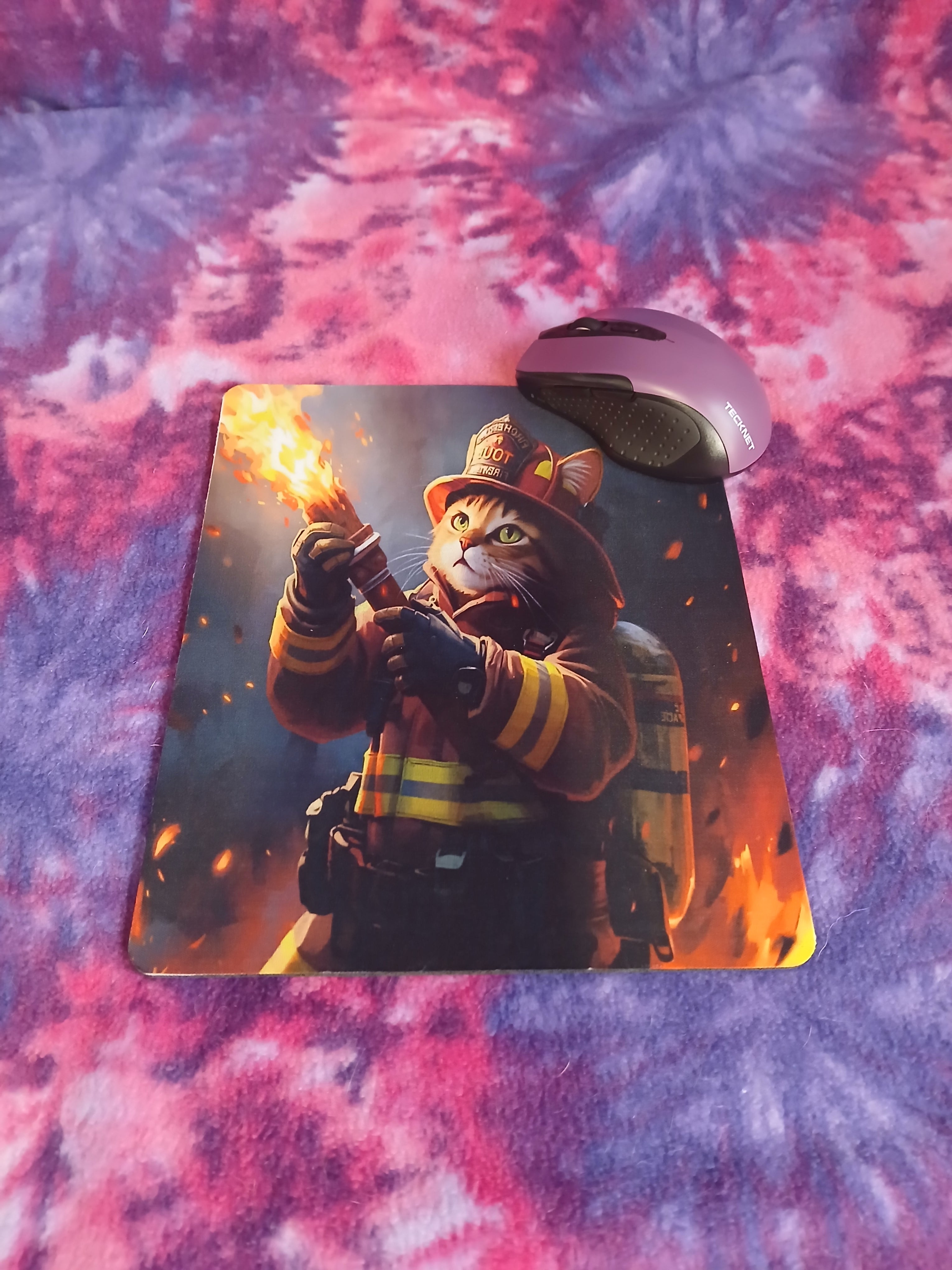 Fire Cat Mousepad