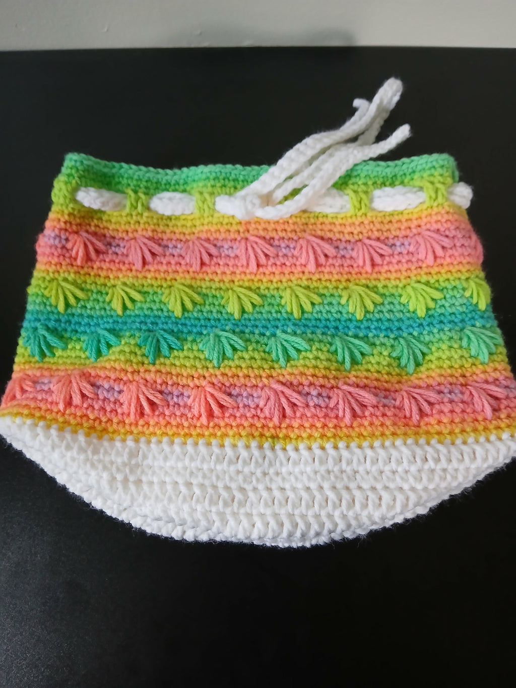 Neon Spikes Drawstring Bag