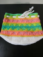 Neon Spikes Drawstring Bag