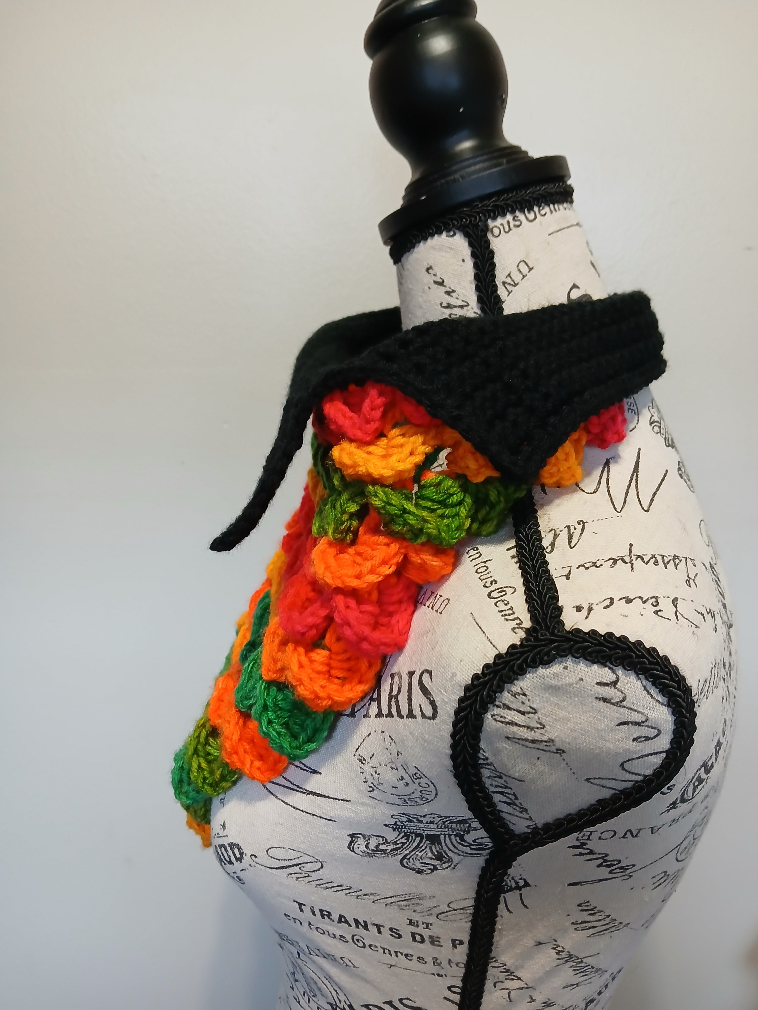 Autumn Crocodile Scale Cowl