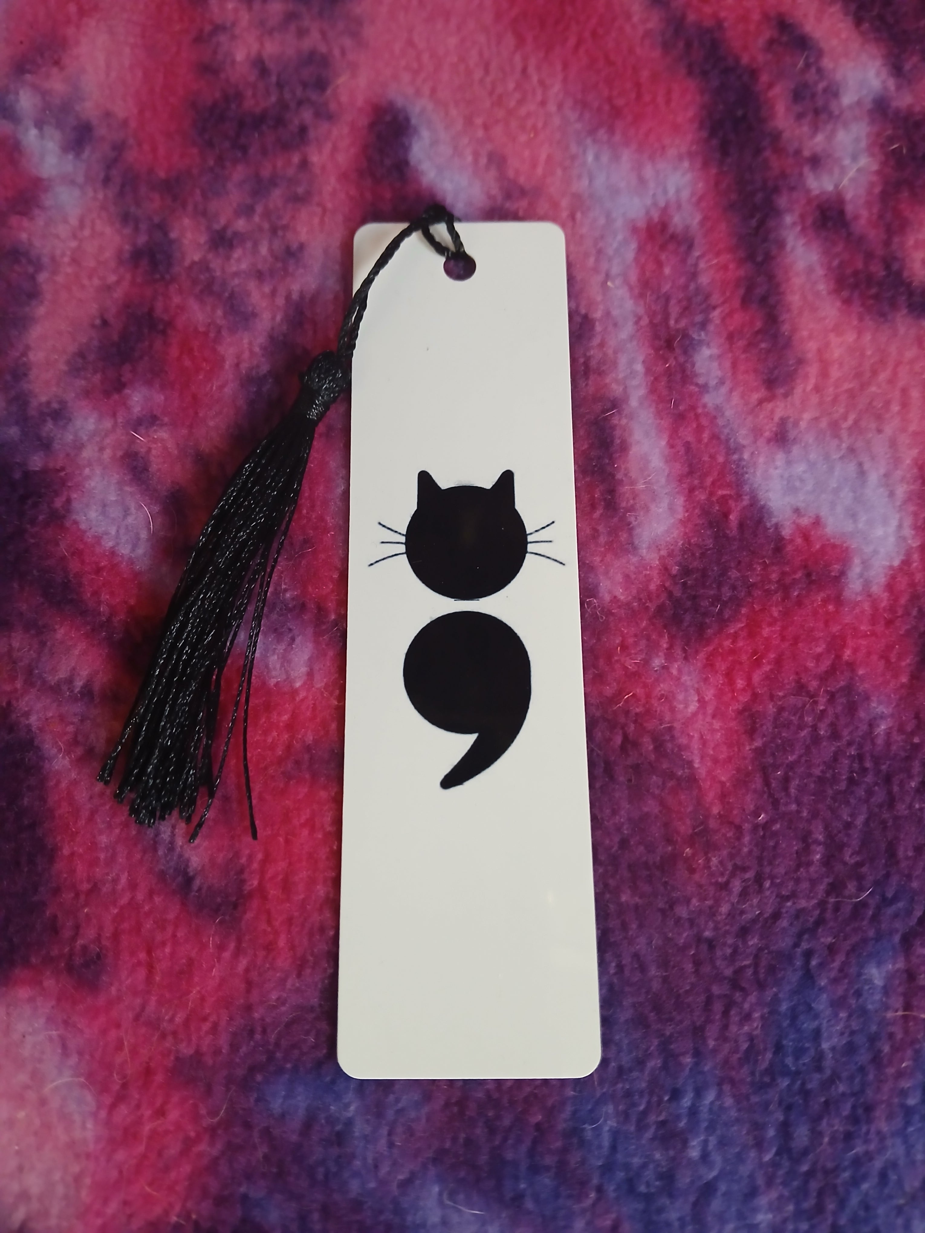 Semi Colon Cat Bookmark