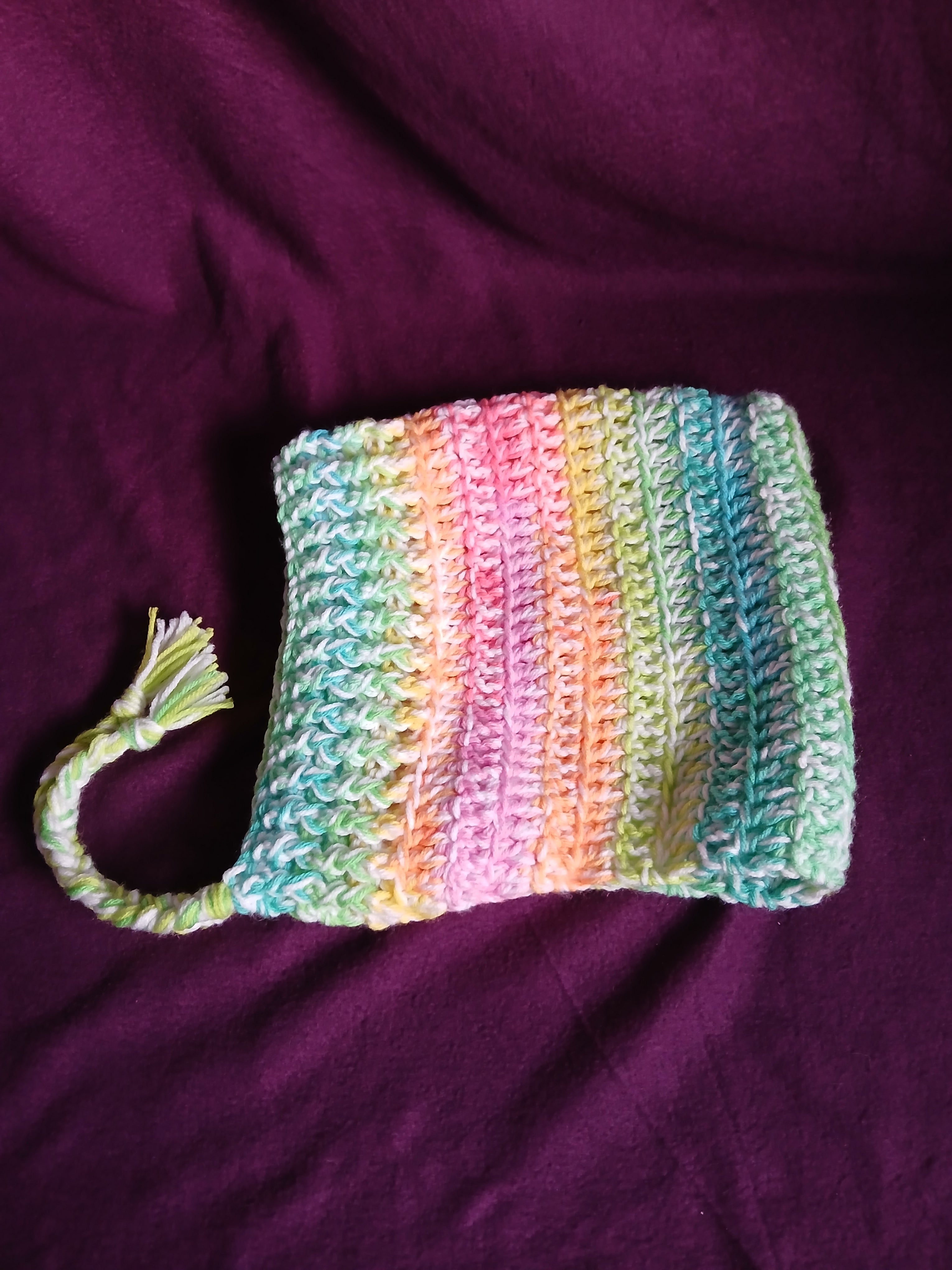 Neon Rainbow and White Hood