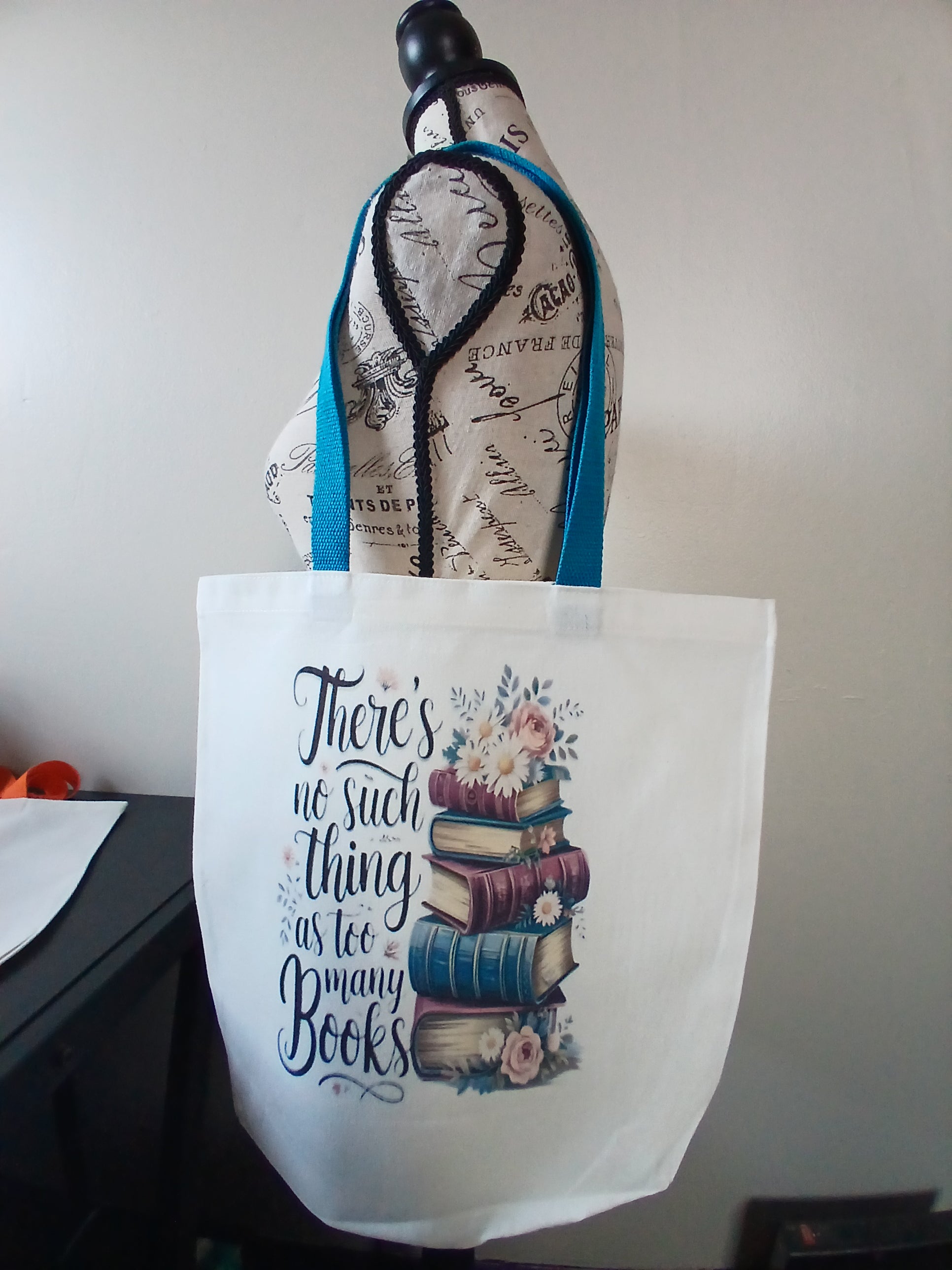 No Such Thing as Too Many Books Tote Bag