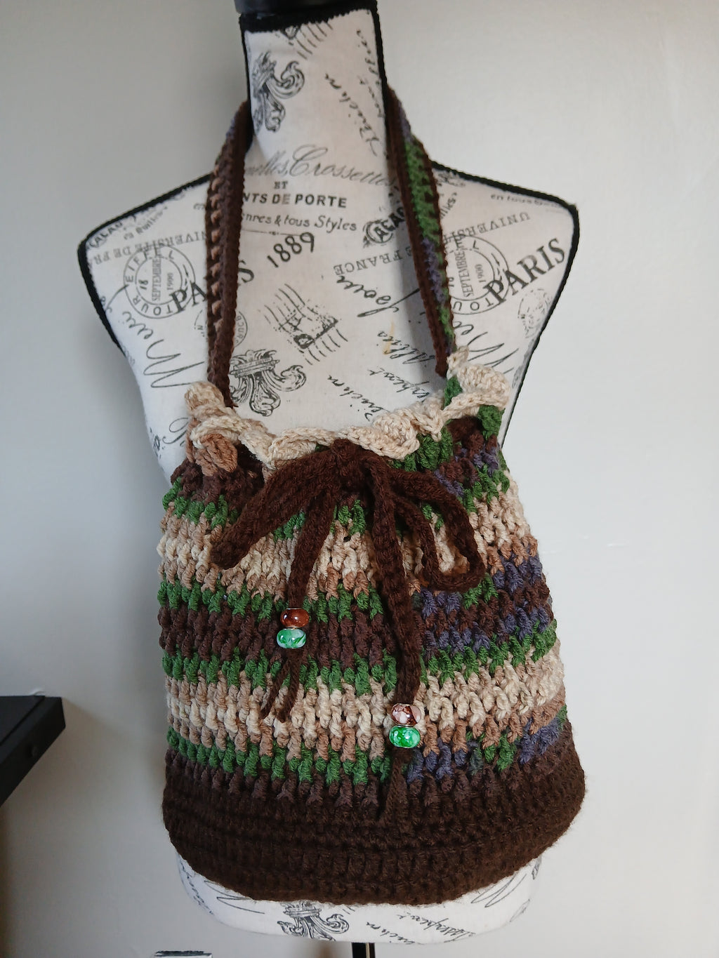 Earth Tones Drawstring Bag