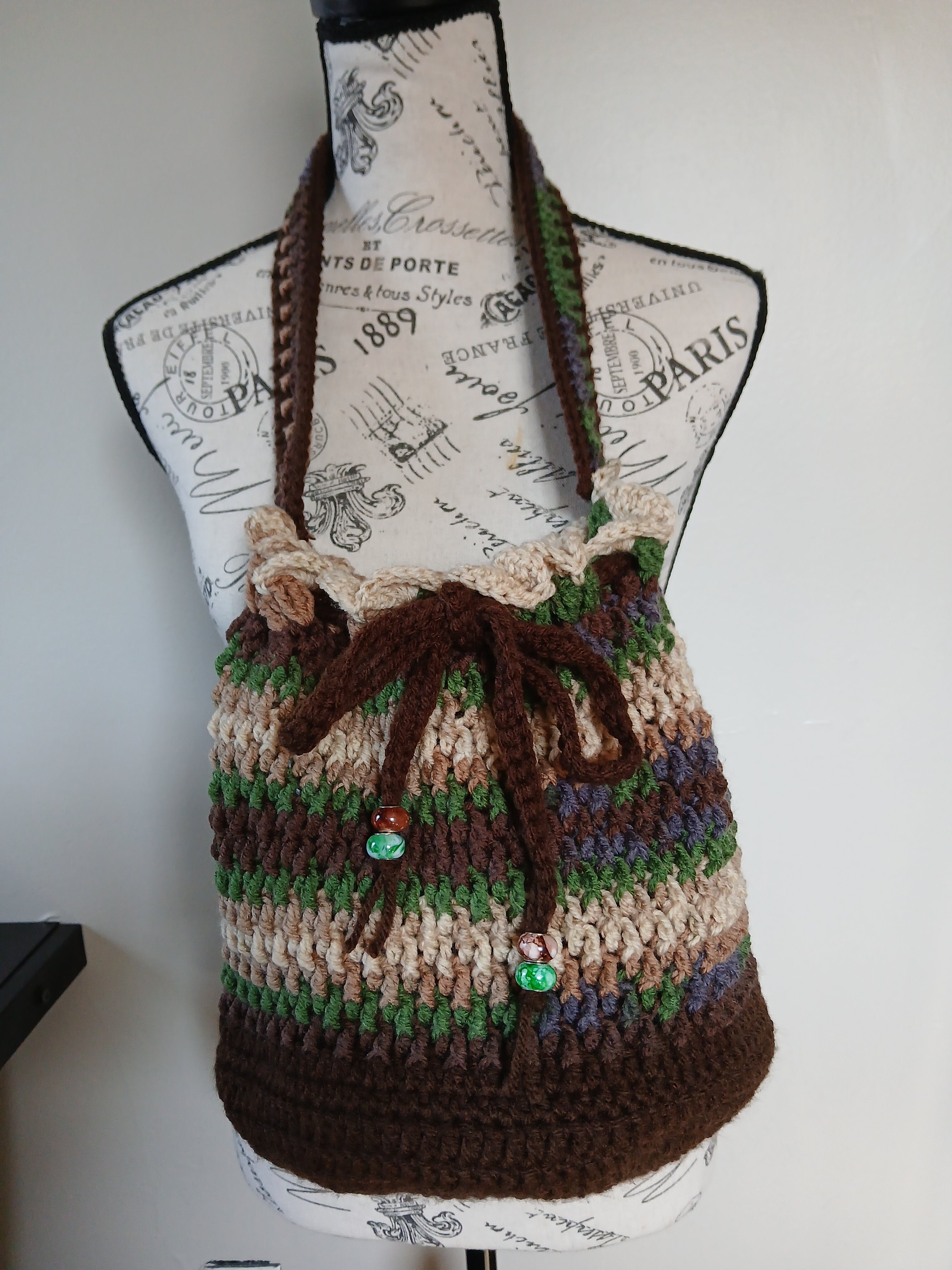 Earth Tones Drawstring Bag