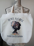 Just a Girl Tote Bag