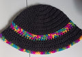 Black and Rainbow Bucket Hat
