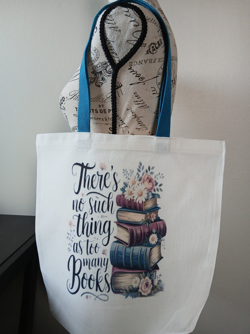 No Such Thing as Too Many Books Tote Bag