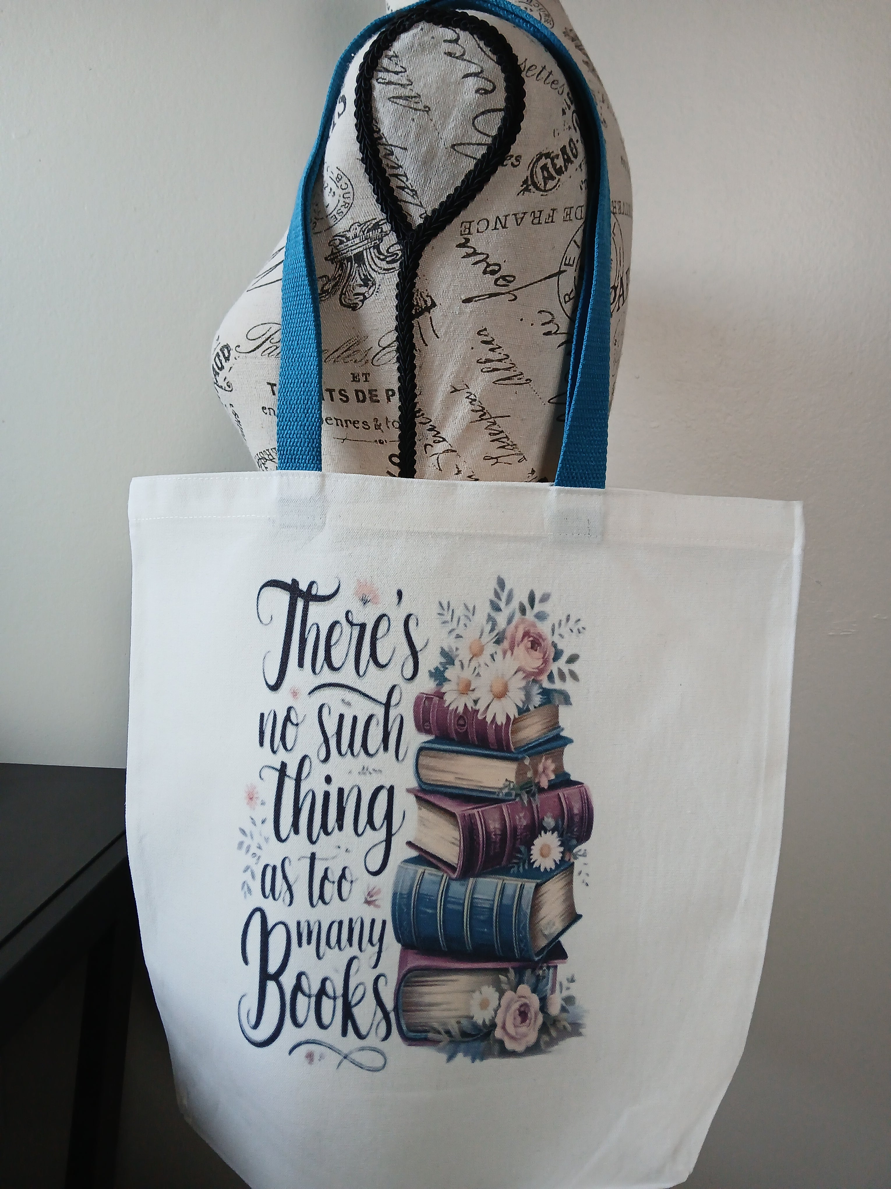 No Such Thing as Too Many Books Tote Bag