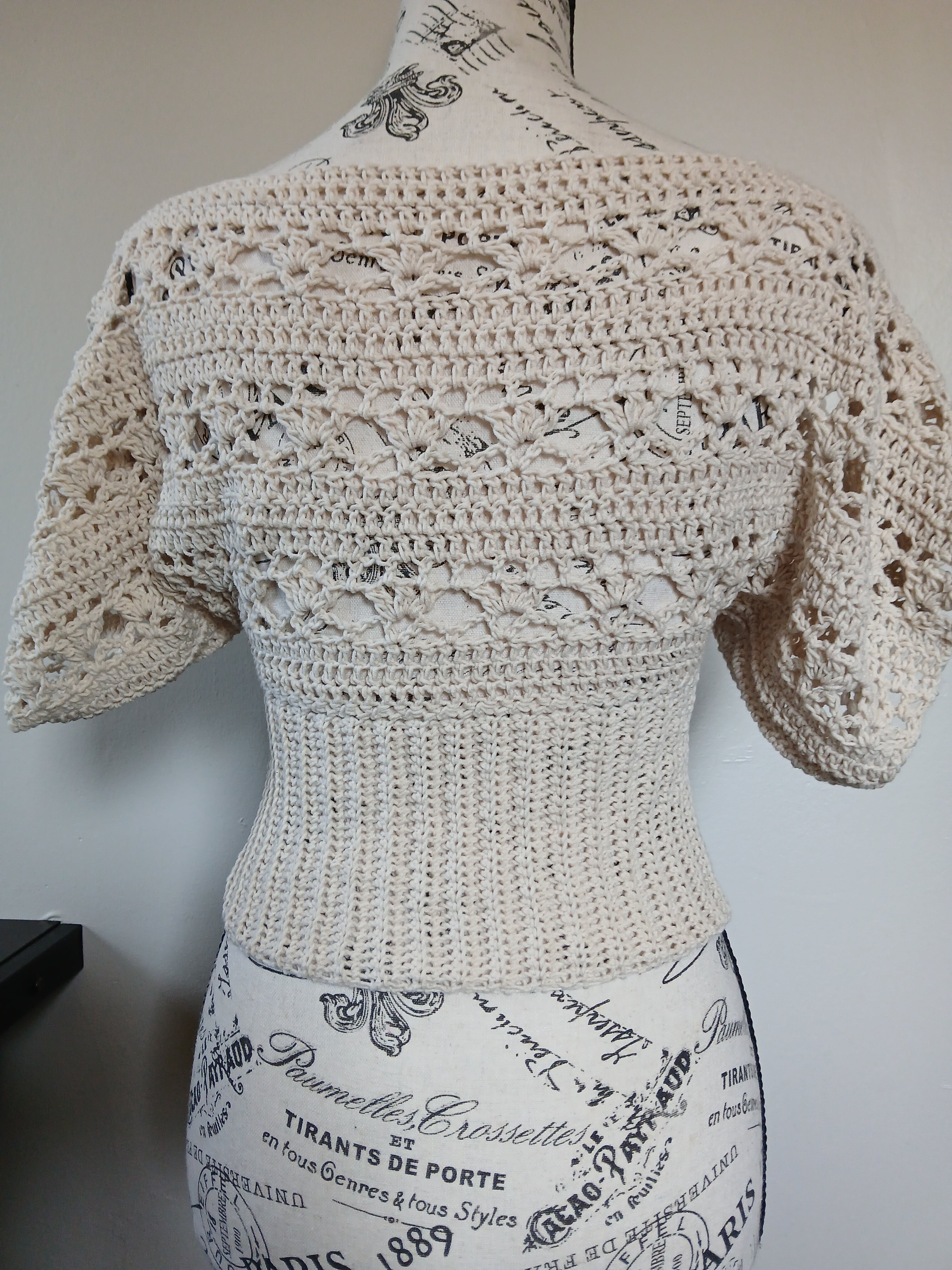 Cream Lacey Top