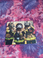Firefighter Kitty Mousepad