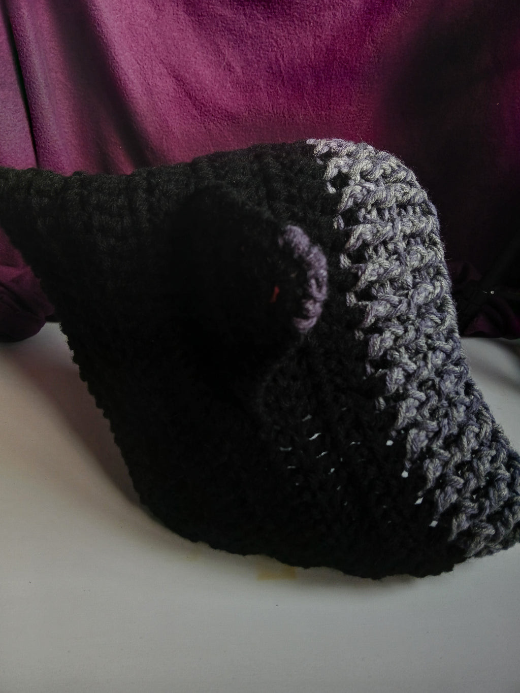 Black and Grey Cat Ear Hood
