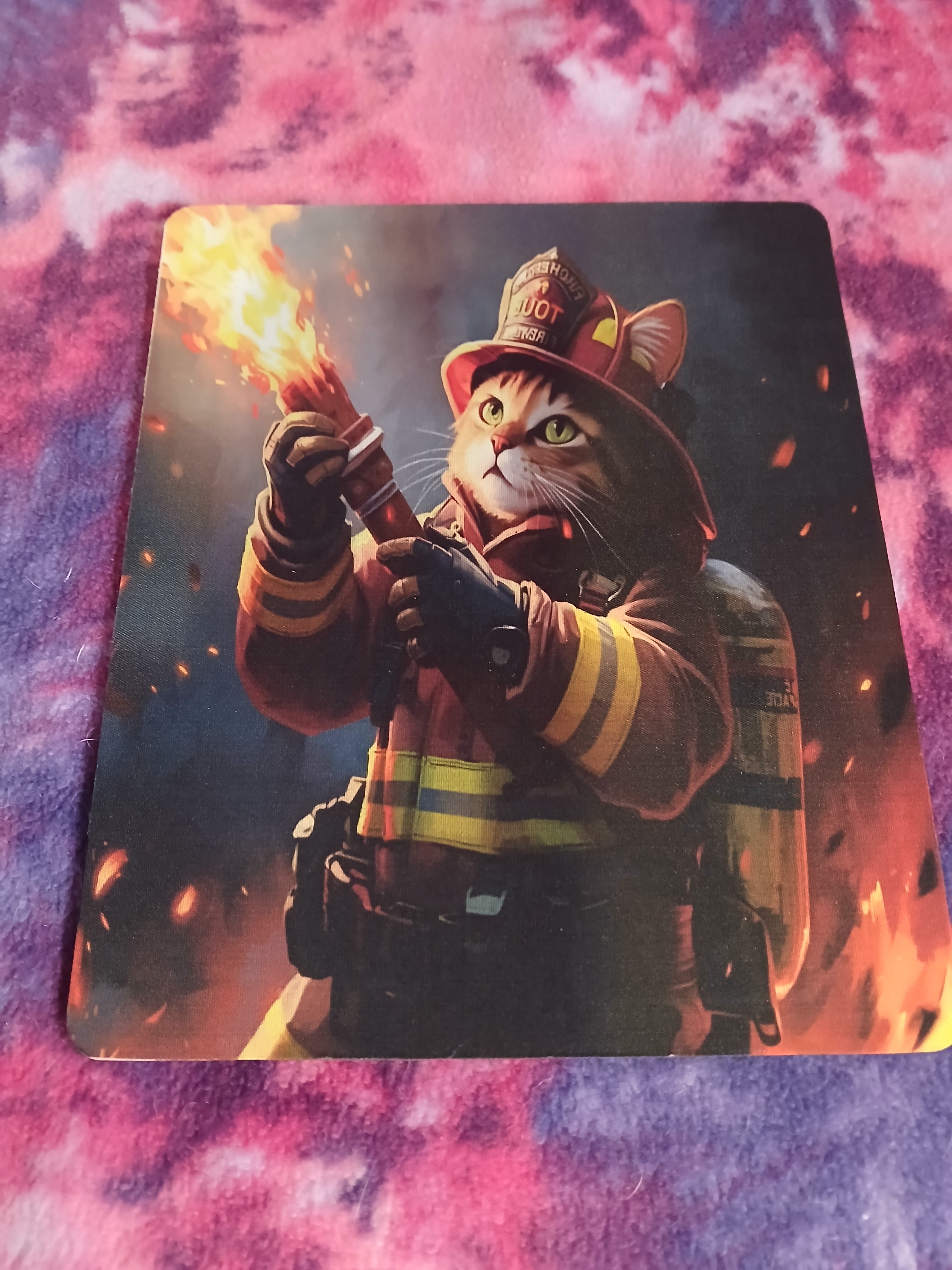 Fire Cat Mousepad