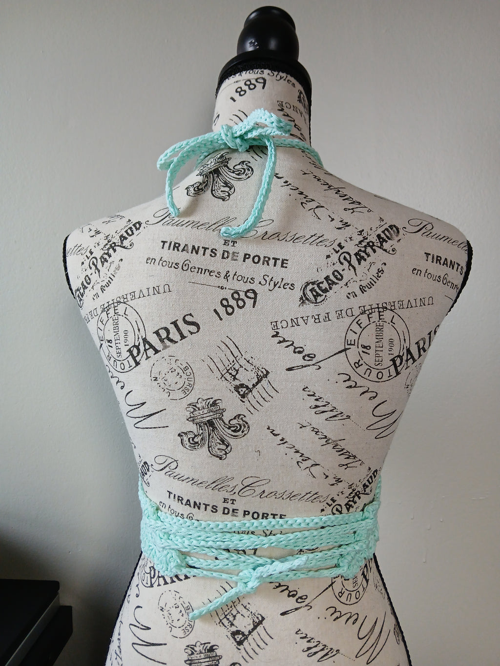 Teal Caged Halter