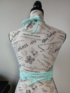 Teal Caged Halter