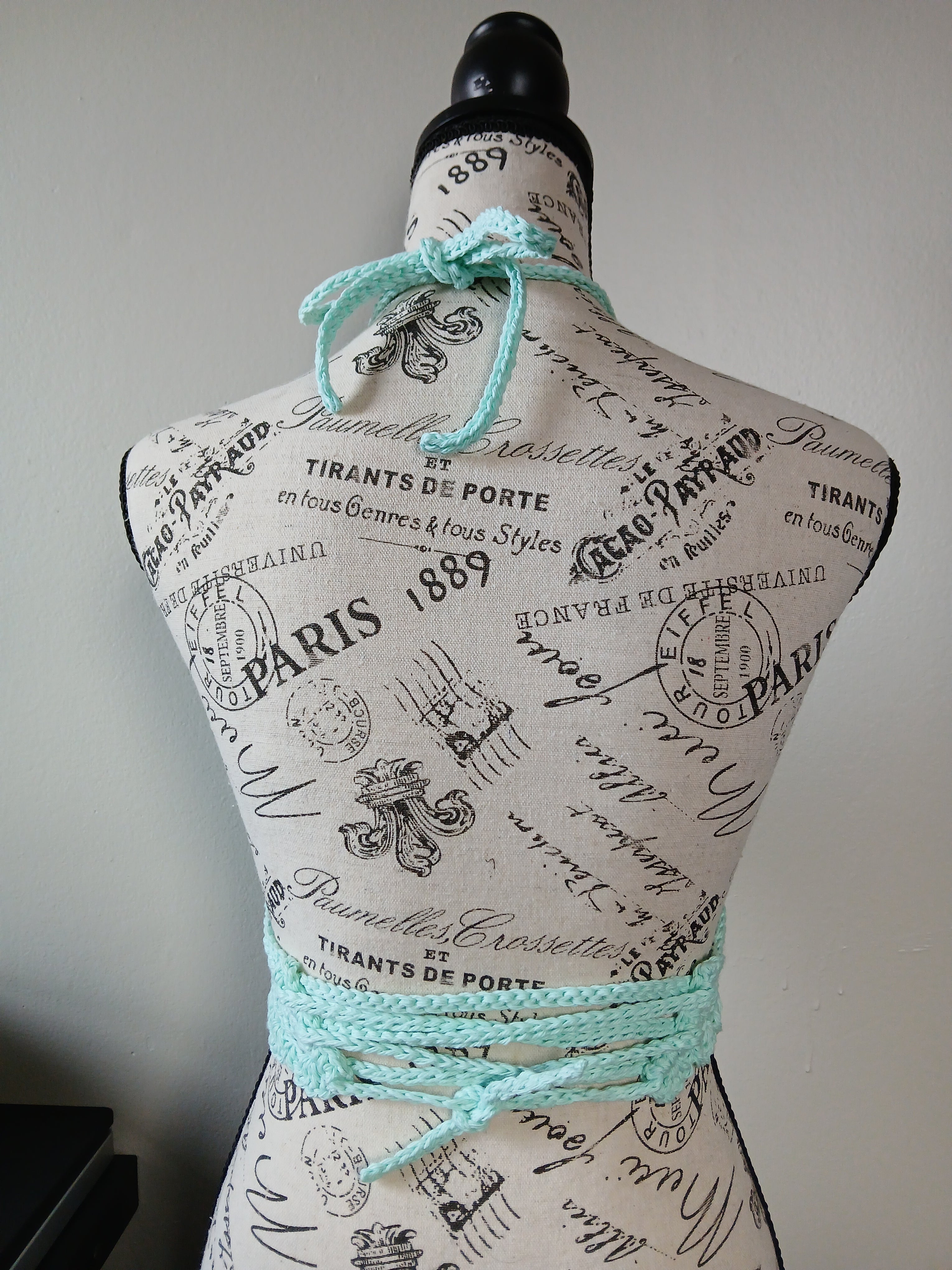 Teal Caged Halter