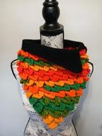 Autumn Crocodile Scale Cowl