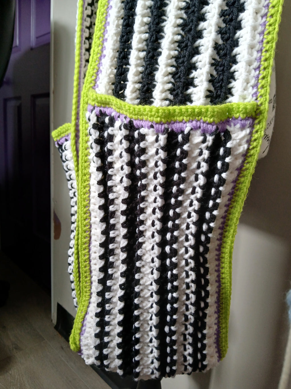 Beetlejuice Vibes Pocket Scarf