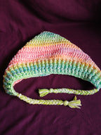 Neon Rainbow and White Hood