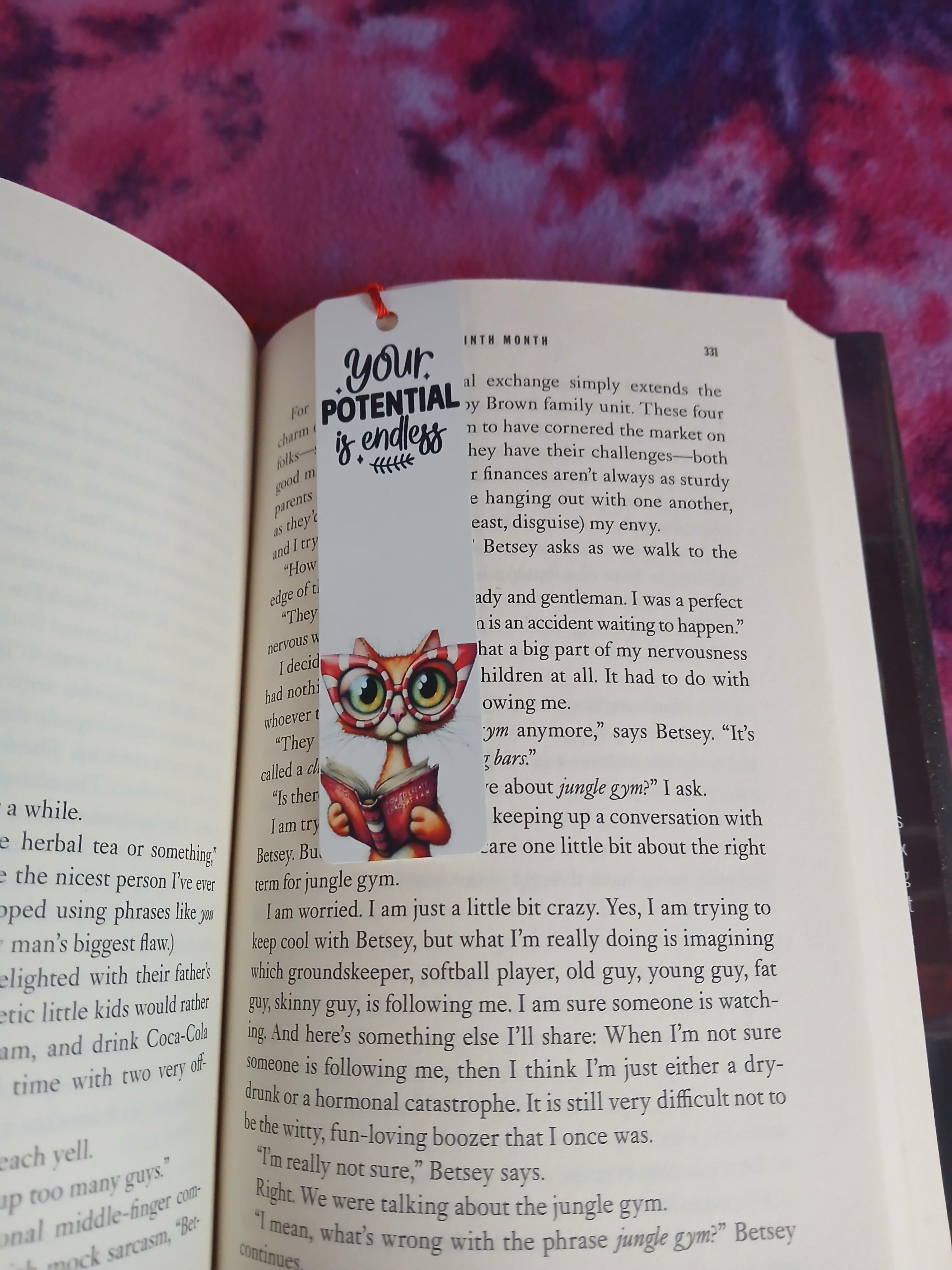 Your Potential is Endless Cat Bookmark
