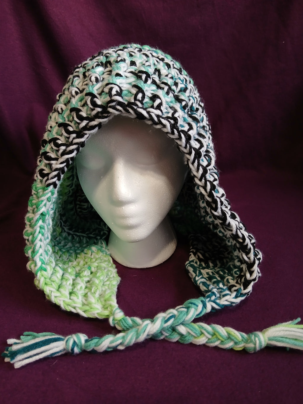 Greens and White Hood