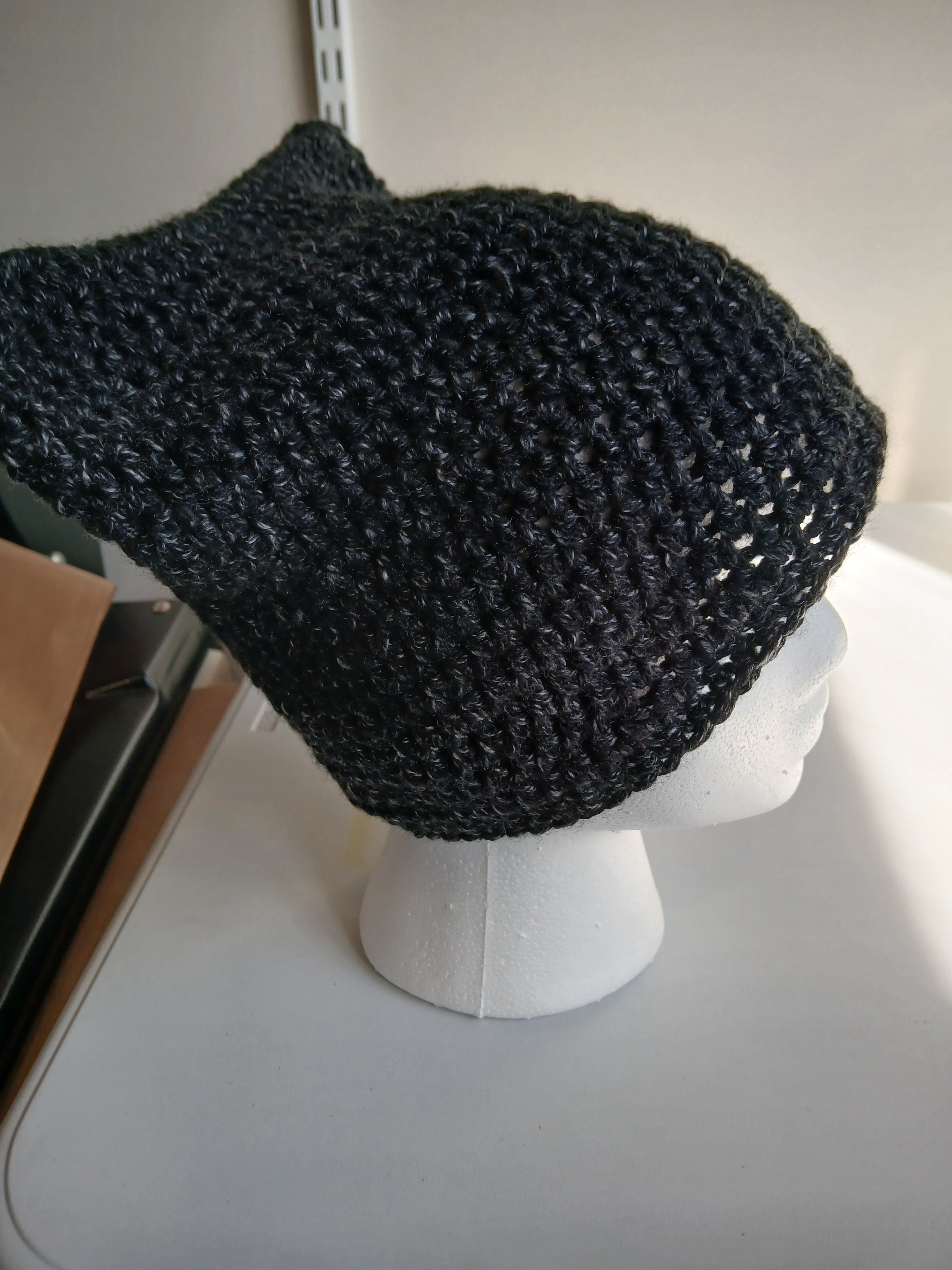Charcoal Heather Cat Ear Beanie