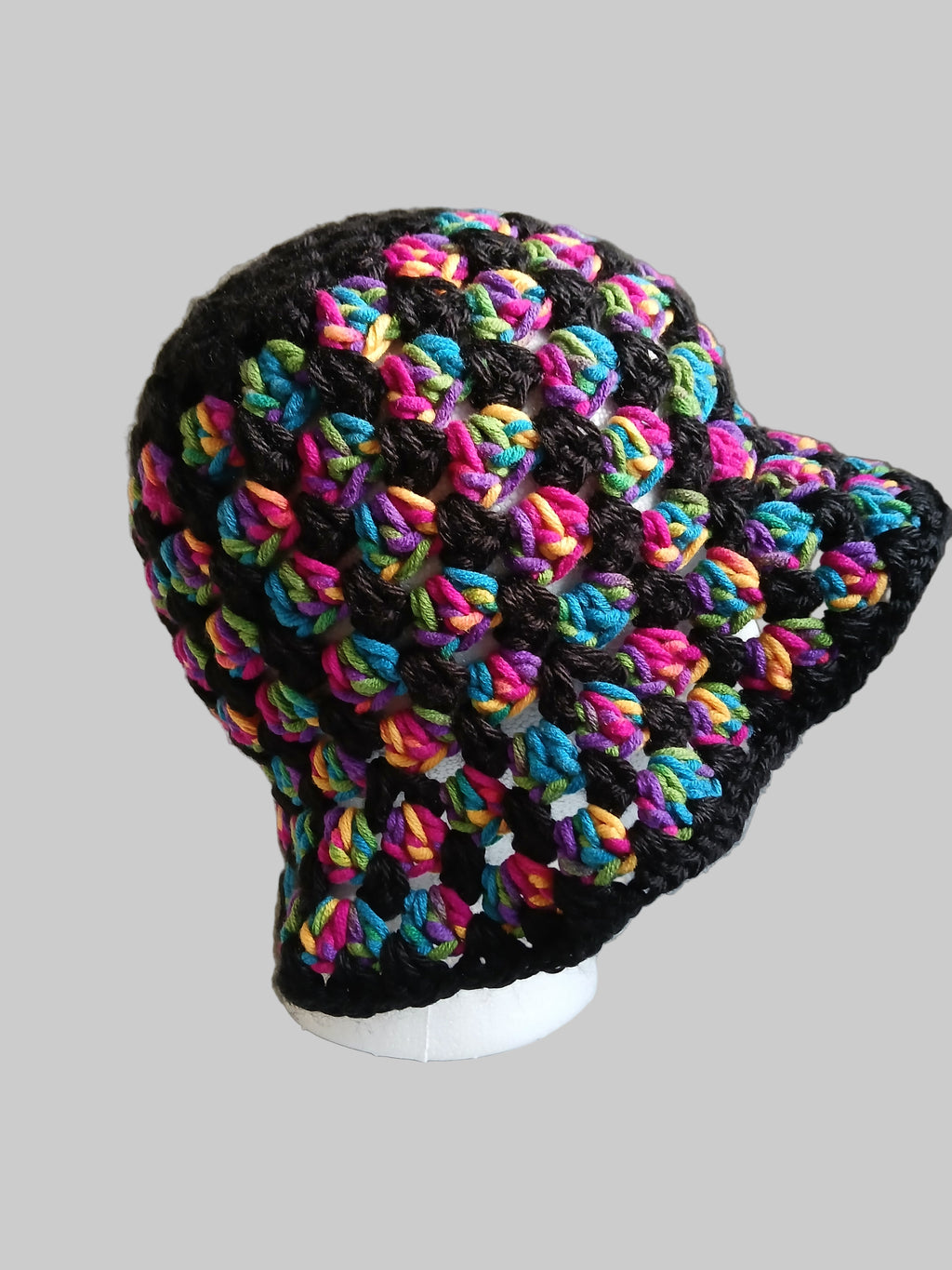 Rainbow and Black Bucket Hat