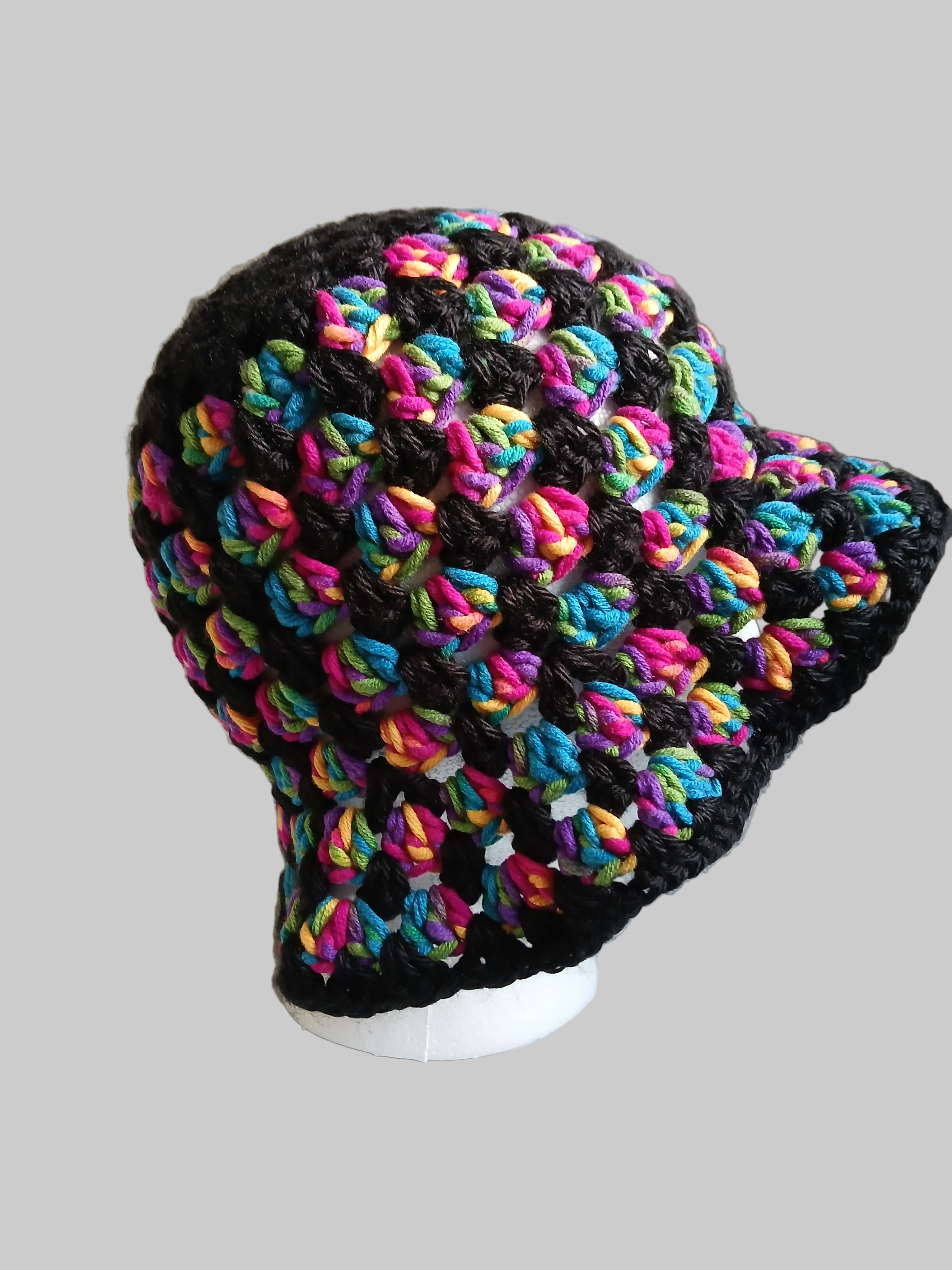 Rainbow and Black Bucket Hat
