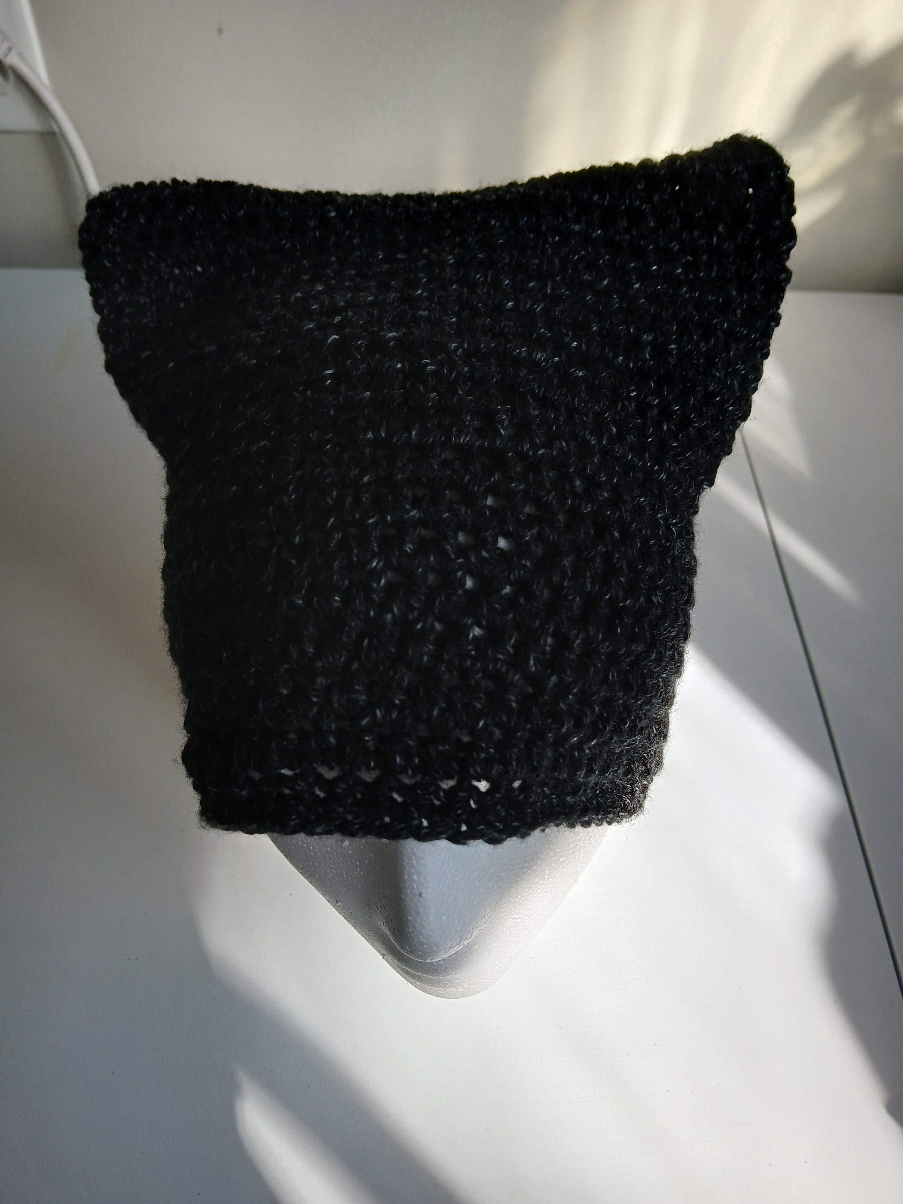 Charcoal Heather Cat Ear Beanie