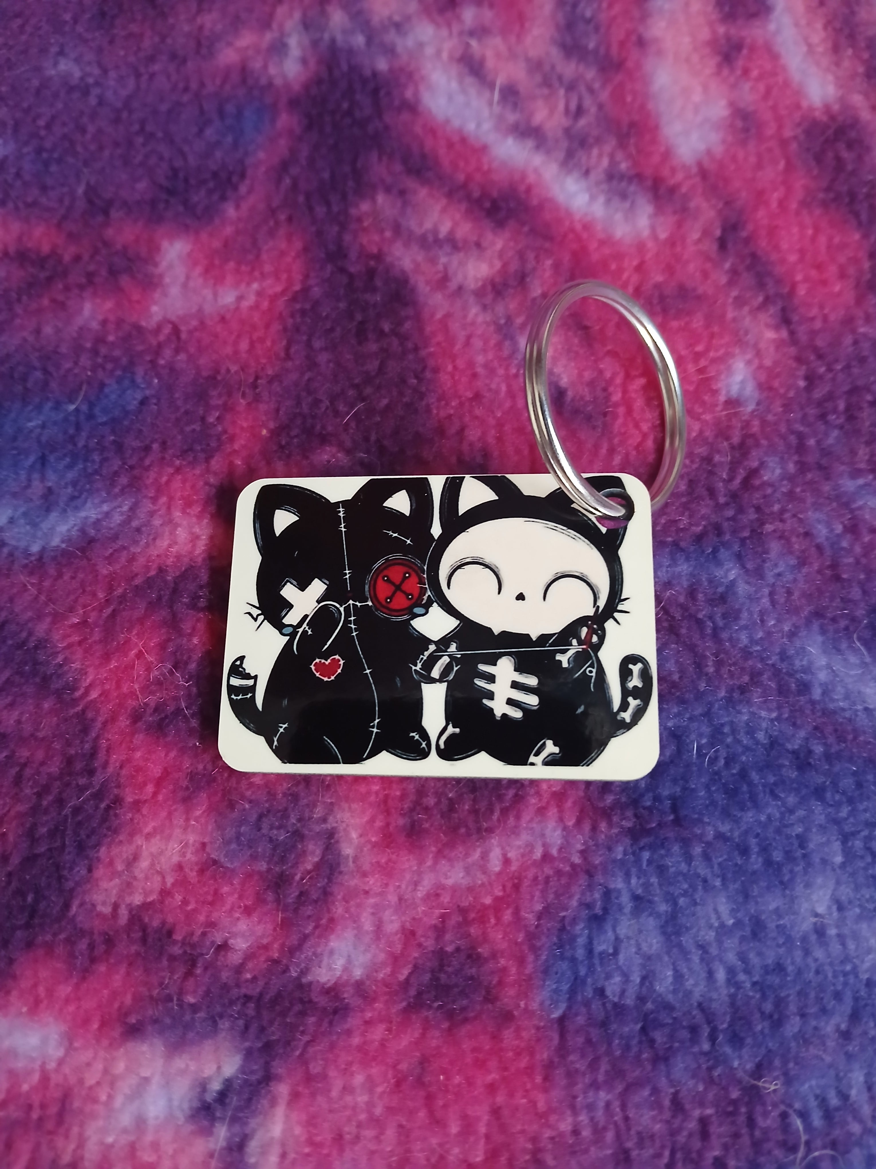 Voodoo Doll Cats Keychain