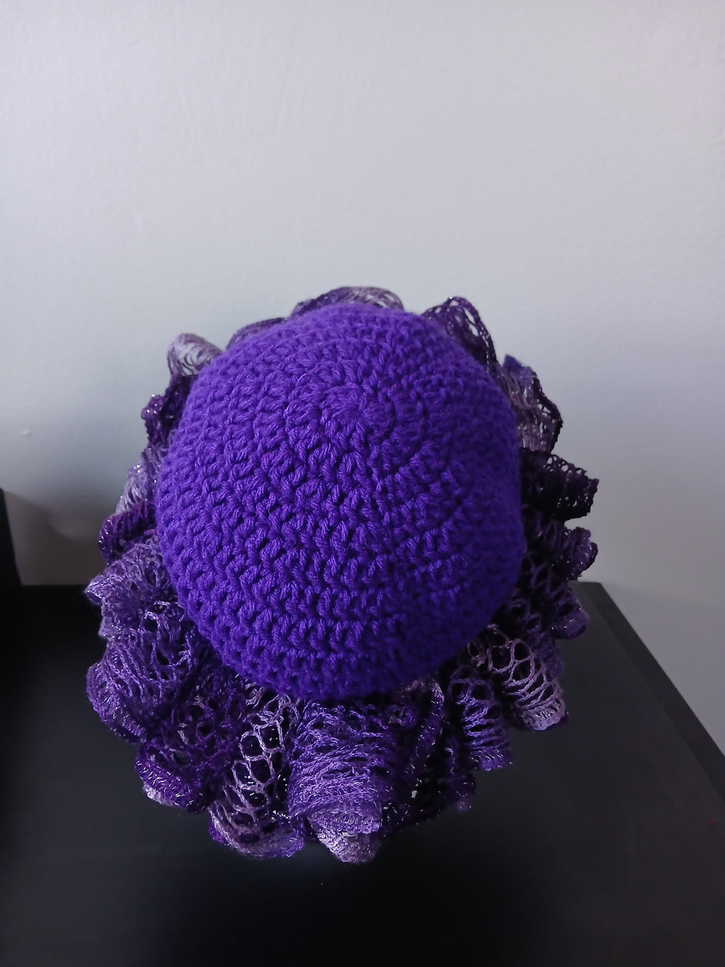 Purple Ruffle Hat